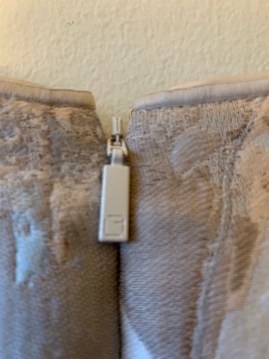 Lafayette 148 New York Taupe Jacquard Midi Sheath Dress - Picture 6 of 11